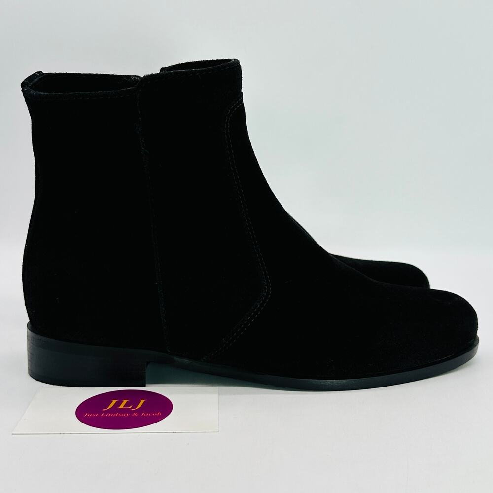 La Canadienne Women's Sophie Black Waterproof Suede Cold Weather Boots Size 5.5